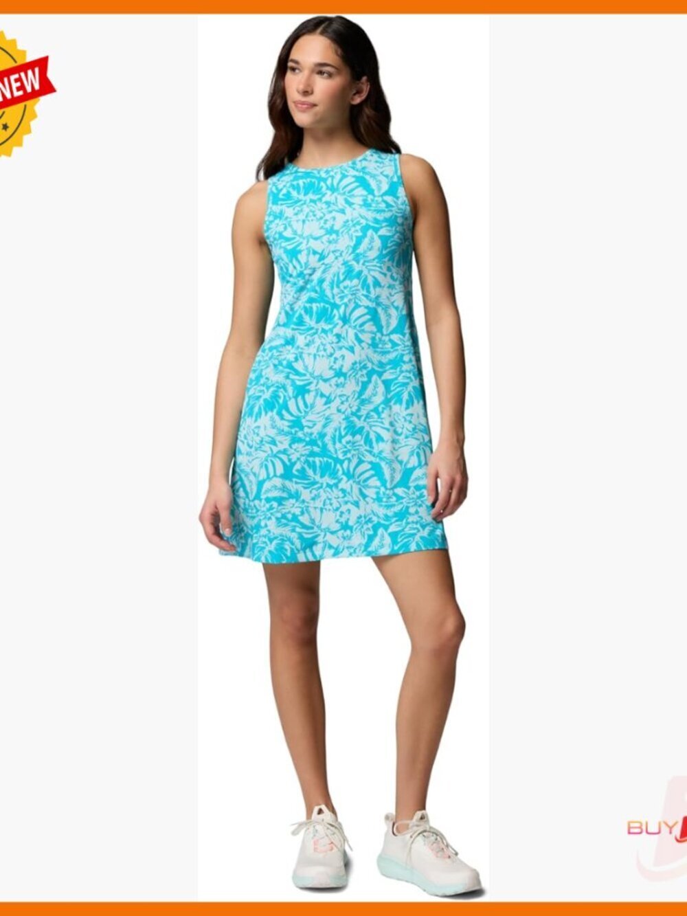 Sleeveless Active Dress UPF 50 Sun Protection Moisture Wicking XXL